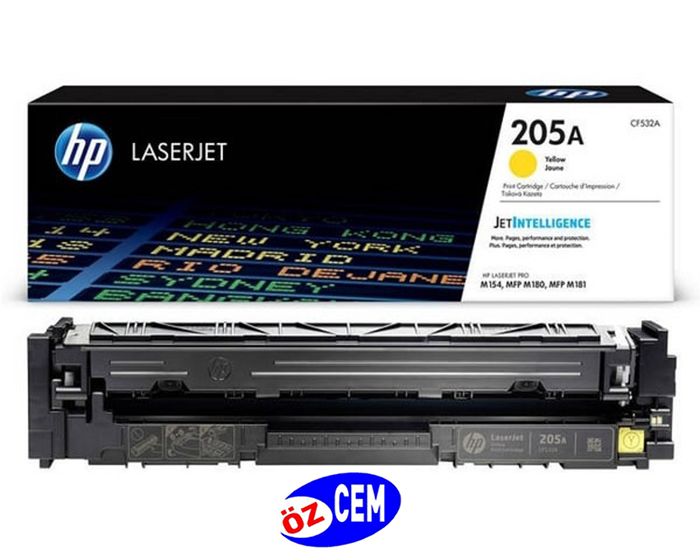 HP CF532A-205A (M180-M181) Orjinal Sarı Toner