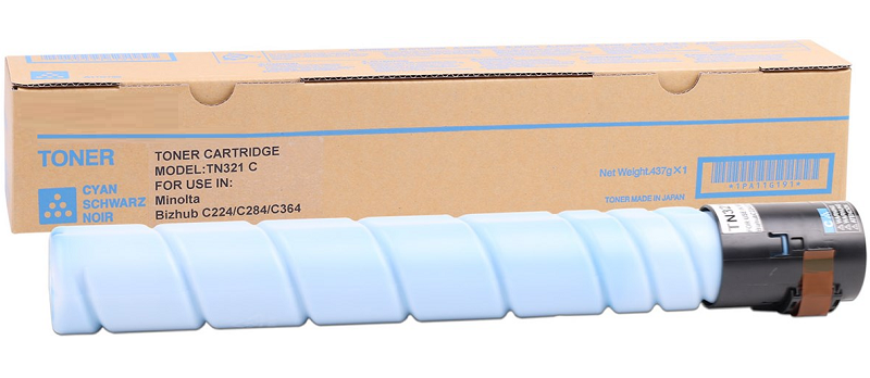 Konica Minolta TN321C Bizhub C224-C284-C364 (A33K450) Muadil Mavi Toner