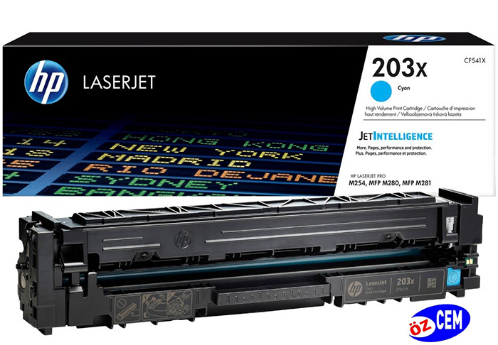 HP CF541X (203X-Pro M254-M280-M281) Orjinal Mavi Toner