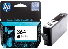 HP 364-CB316EE (DeskJet 3070A-3522-3524/OfficeJet 4622/Photosmart 5510-5514-5515-6510-7510-B109a-B109d-B109f-B109n-B110a-B110c-B110e-B209a-B209c-B210a-B210c-B8550-C309a-C309g-C310a-C410b-C5380-C6380-D5460) Orjinal Siyah Kartuşu