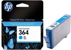 HP 364-CB318EE (DeskJet 3070A-3522-3524/OfficeJet 4622/Photosmart 5510-5514-5515-6510-7510-B109a-B109d-B109f-B109n-B110a-B110c-B110e-B209a-B209c-B210a-B210c-B8550-C309a-C309g-C310a-C410b-C5380-C6380-D5460) Orjinal Mavi Kartuşu