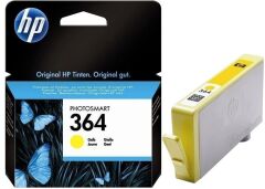HP 364-CB320EE (DeskJet 3070A-3522-3524/OfficeJet 4622/Photosmart 5510-5514-5515-6510-7510-B109a-B109d-B109f-B109n-B110a-B110c-B110e-B209a-B209c-B210a-B210c-B8550-C309a-C309g-C310a-C410b-C5380-C6380-D5460) Orjinal Sarı Kartuşu