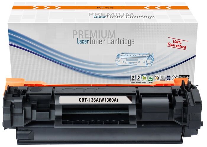 HP W1360A-136A (M209-M211-M233-M234-M236) Muadil Siyah Toner (Çipli)