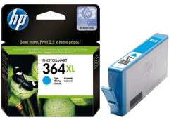 HP 364XL-CB323EE (DeskJet 3070A-3522-3524/OfficeJet 4622/Photosmart 5510-5514-5515-6510-7510-B109a-B109d-B109f-B109n-B110a-B110c-B110e-B209a-B209c-B210a-B210c-B8550-C309a-C309g-C310a-C410b-C5380-C6380-D5460) Orjinal Mavi Kartuşu