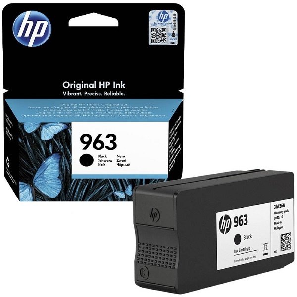 HP 963-3JA26AE (OfficeJet Pro 9010-9012-9013-9014-9016-9015-9019-9022-9023-9025) Orjinal Siyah Kartuşu
