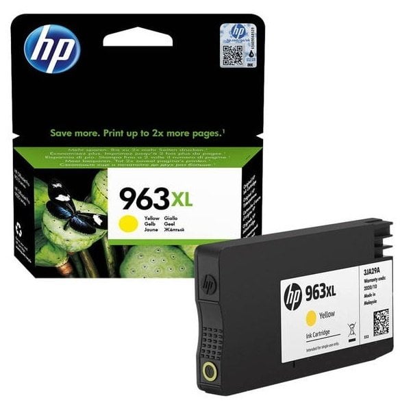 HP 963XL-3JA29AE (Pro 9010/Pro 9012/Pro 9013/Pro 9014/Pro 9015/Pro 9016/Pro 9019/Pro 9020/Pro 9020/Pro 9022/Pro 9023/Pro 9025) Orjinal Sarı Kartuşu