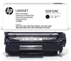 HP Q2612AC (1010-1012-1015-1018-1020-1022-3015-3020-3030-3050-3052-3055-M1005-M1120-M1319-M521) Orjinal Siyah Toner