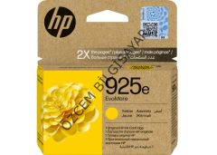 HP 925e-4K0W2PE (Pro 8120-Pro 8122-Pro 8123-Pro 8124-Pro 8125-Pro 8130-Pro 8132-Pro 8134-Pro 8135) Sarı Orijinal Sarı Kartuşu