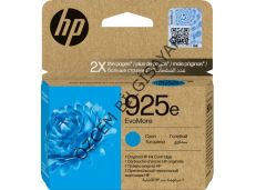 HP 925e-4K0W0PE (Pro 8120-Pro 8122-Pro 8123-Pro 8124-Pro 8125-Pro 8130-Pro 8132-Pro 8134-Pro 8135) Orijinal Mavi Kartuşu
