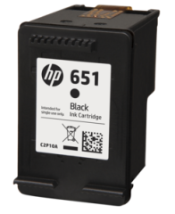 HP 651 (C2P10AE) Orjinal Siyah (Black) İnkJet Mürekkep Kartuşu