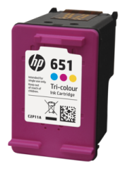 HP 651 (C2P11AE) Orjinal Renkli (Color) İnkJet Mürekkep Kartuşu