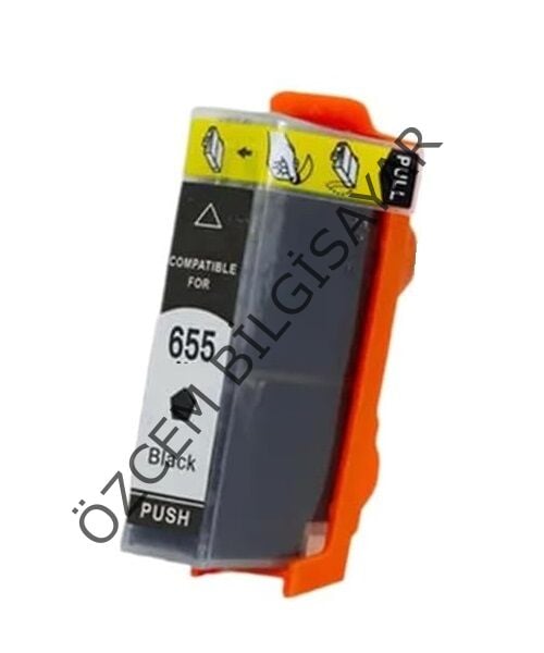 HP 655-CZ109AE (Deskjet 3520-3525-4610-4615-4625-5520-5525-6520-6525) Muadil Siyah Kartuşu