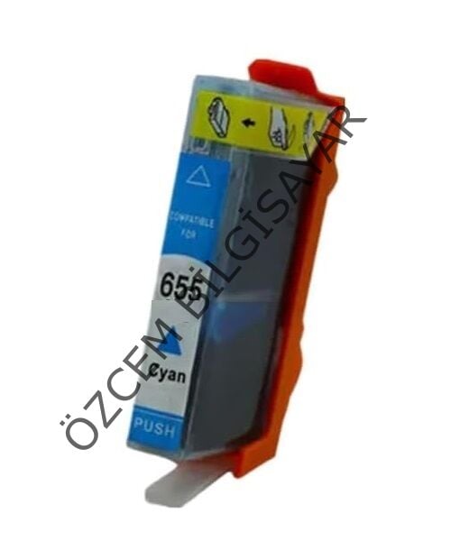 HP 655-CZ110AE (Deskjet 3520-3525-4610-4615-4625-5520-5525-6520-6525) Muadil Mavi Kartuşu