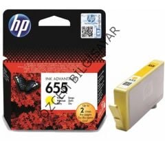 HP 655-CZ112AE (Deskjet 3520-3525-4610-4615-4625-5520-5525-6520-6525) Orjinal Sarı Kartuşu