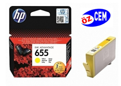 HP 655-CZ112AE (3525-4615-4625-5525) Orjinal Sarı (Yellow) Kartuşu