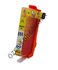 HP 655-CZ112AE (Deskjet 3520-3525-4610-4615-4625-5520-5525-6520-6525) Muadil Sarı Kartuşu