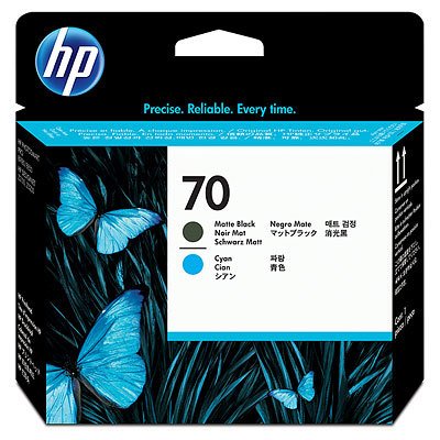HP 70 (C9404A) Orjinal Mat Siyah ve Mavi Baskı Kafası