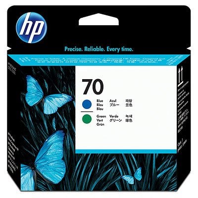 HP 70 (C9408A) Orjinal Mavi ve Yeşil Baskı Kafası