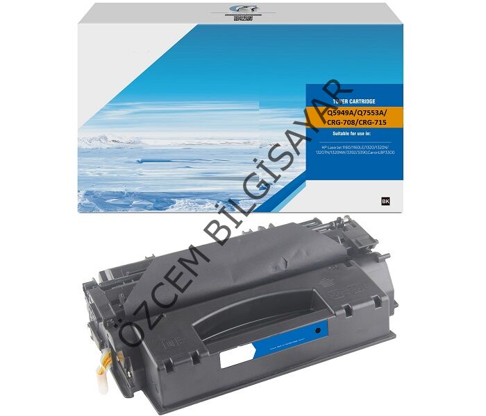 HP Q5949X-49X (1160-1320-3390-3392) Muadil Siyah Toner