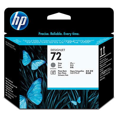 HP 72-C9380A (T610-T620-T770-T790-T795-T1100-T1120-T1200-T1300-T2300) Orjinal Gri-Foto Baskı Kafası