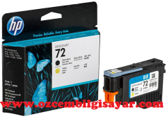 HP 72-C9384A (T610-T620-T770-T790-T795-T1100-T1120-T1200-T1300-T2300) Orjinal Mat Siyah-Sarı Baskı