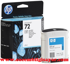 HP 72-C9397A (T610-T620-T770-T790-T795-T1100-T1120-T1200-T1300-T2300) Orjinal Mat Siyah Foto Kartuşu
