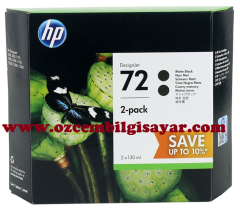 HP 72-P2V33A (T610-T620-T770-T790-T795-T1100-T1120-T1200-T1300-T2300) Orjinal Mat Siyah Kartuşları