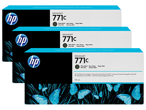 HP 771C-B6Y31A (Z6200-Z6600-Z6680) 3'lü Orjinal Mat Siyah Kartuşu