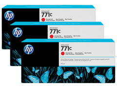 HP 771C-B6Y32A (Z6200-Z6600-Z6680) 3'Lü Orjinal Kromatik Kırmızı Kartuşu