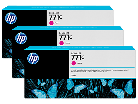 HP 771C-B6Y33A (Z6200-Z6600-Z6680) 3'Lü Orjinal Kırmızı Kartuşu