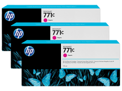 HP 771C-B6Y33A (Z6200-Z6600-Z6680) 3'Lü Orjinal Kırmızı Kartuşu