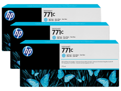 HP 771C-B6Y36A (Z6200-Z6600-Z6680) 3'Lü Orjinal Açık Mavi Kartuşu
