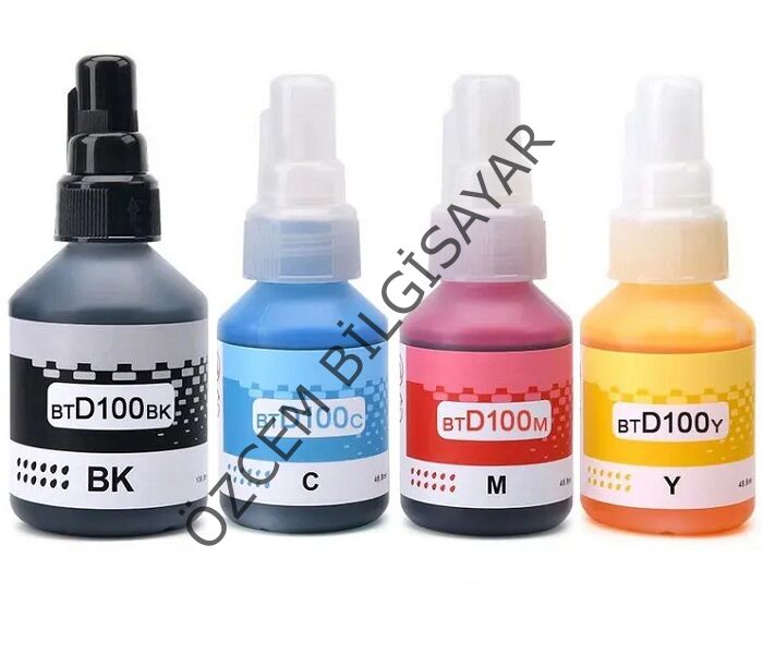 Brother BTD100BK+BTD100C+BTD100M+BTD100Y (DCP-T230/DCP-T236/DCP-T430/DCP-T436/DCP-T530/DCP-T535/DCP-T536/DCP-T730/DCP-T830/MFC-T930/MFC-T935) Uyumlu Multipack