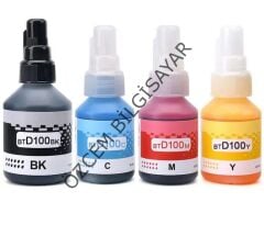 Brother BTD100BK+BTD100C+BTD100M+BTD100Y (DCP-T230/DCP-T236/DCP-T430/DCP-T436/DCP-T530/DCP-T535/DCP-T536/DCP-T730/DCP-T830/MFC-T930/MFC-T935) Uyumlu Multipack