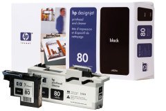HP 80 (C4820A) Orjinal Siyah Baskı Kafası ve Baskı Kafası Temizleyicisi