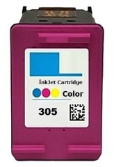 HP 305-3YM60AE (DeskJet 2300-2320-2700-2710-2720-2721-2722-2723-2724-2810-2820-2821-2822-2823-4100-4110-4120-4122-4130-ENVY 6000-6010-6012-6015-6020-6022-6030-6032-6052-6055-6058-6400-6420-6422-6430-6432-6452-6454-6455-6458-6475) Muadil Renkli Kartuşu