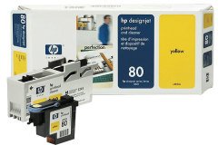 HP 80 (C4823A) Orjinal Sarı Baskı Kafası ve Baskı Kafası Temizleyicisi