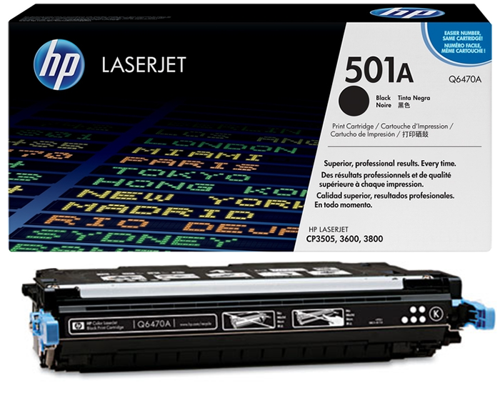 HP Q6470A-501A (CP3505-3600-3800) Orjinal Siyah Toner