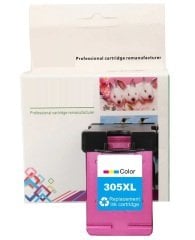 HP 305XL-3YM62AE (DeskJet 2300-2320-2700-2710-2720-2721-2722-2723-2724-2810-2820-2821-2822-2823-4100-4110-4120-4122-4130-ENVY 6000-6010-6012-6015-6020-6022-6030-6032-6052-6055-6058-6400-6420-6422-6430-6432-6452-6454-6455-6458-6475) Muadil Siyah Kartuşu