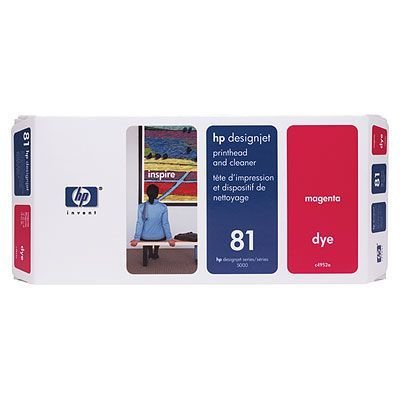 HP 81 (C4952A) Orjinal Kırmızı (Magenta) Baskı Kafası ve Baskı Kafası Temizleyicisi