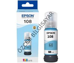 EPSON 108/C13T09C54A (ET-18100/L18050/L8050) Orjinal Açık Mavi EcoTank Kartuşu (70 ml)