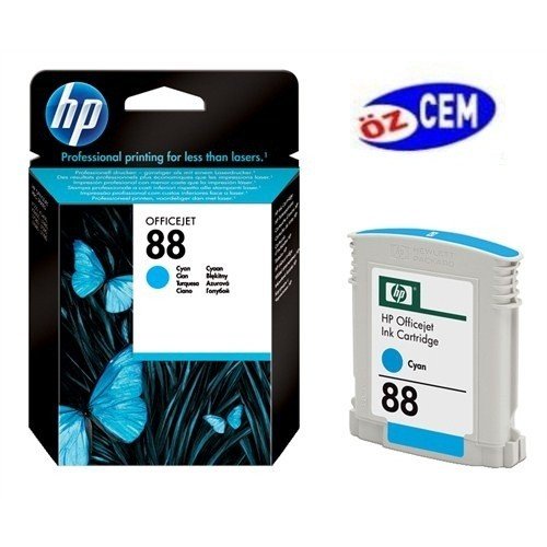 HP 88 (C9386AE) Orjinal Mavi (Cyan) İnkJet Mürekkep Kartuşu