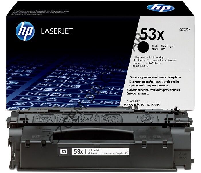 HP Q7553X-53X (P2010/P2011/P2012/P2013/P2014/P2015/M2727) Orjinal Siyah Toner