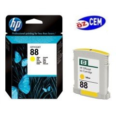 HP 88 (C9388AE) Orjinal Sarı (Yellow) İnkJet Mürekkep Kartuşu