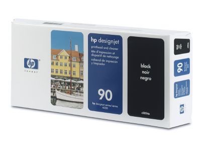 HP 90 (C5054A) Orjinal Siyah Baskı Kafası ve Baskı Kafası Temizleyicisi