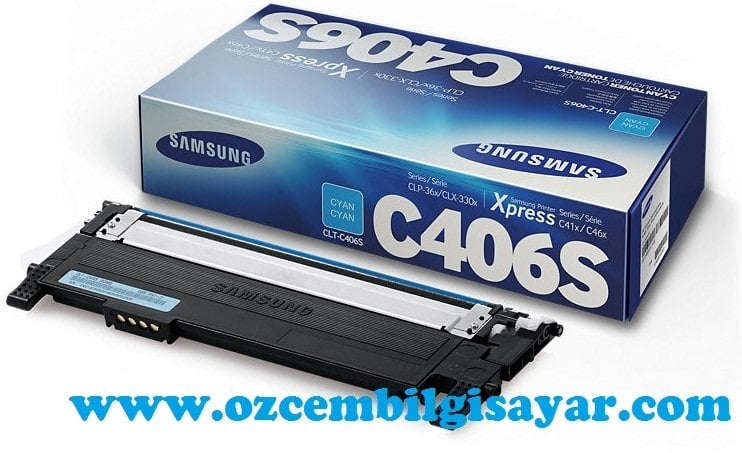Boş Samsung CLP-360/CLP-365/CLX-3300/CLX-3305/SL-C410/SL-C460 (CLT-C406S) Mavi Toner Satış