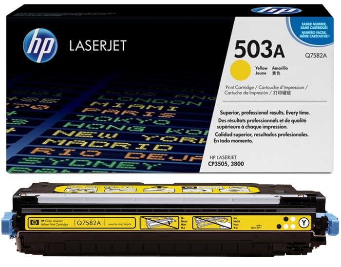 HP Q7582A-503A (CP3505-3800) Orjinal Sarı Toner