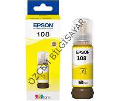 EPSON 108/C13T09C44A (ET-18100/L18050/L8050) Orjinal Sarı EcoTank Kartuşu (70 ml)