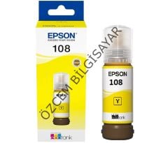 EPSON 108/C13T09C44A (ET-18100/L18050/L8050) Orjinal Sarı EcoTank Kartuşu (70 ml)