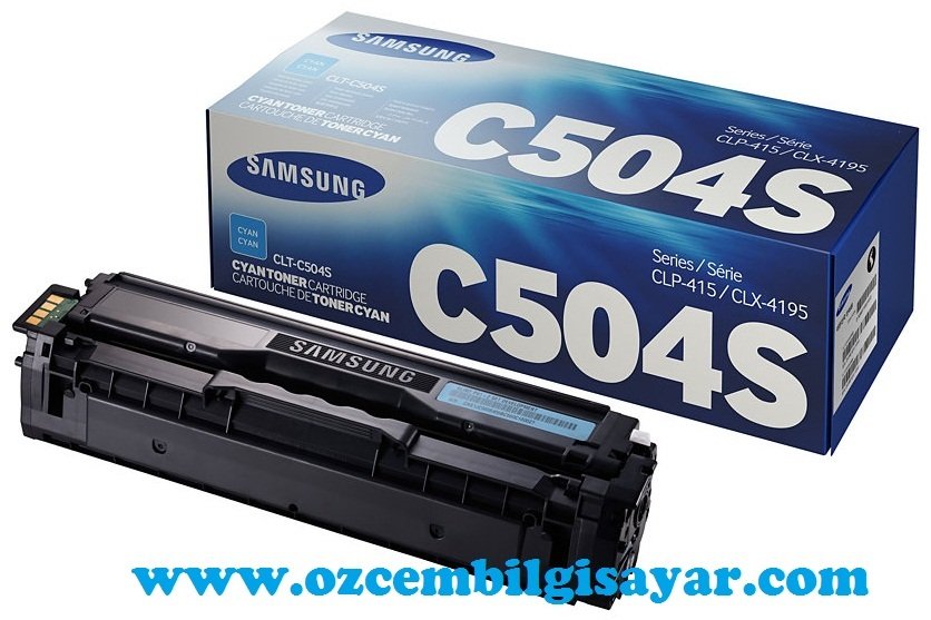 Boş Samsung CLP-415/CLP-470/CLP-475/CLX-4170/CLX-4195 (CLT-C504S) Mavi (Cyan) Toner Satış